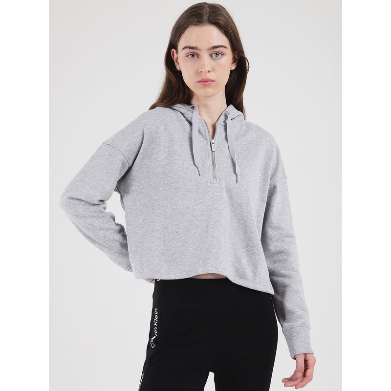 CALVIN KLEIN - Hoodie Pullover Gris Calvin Klein