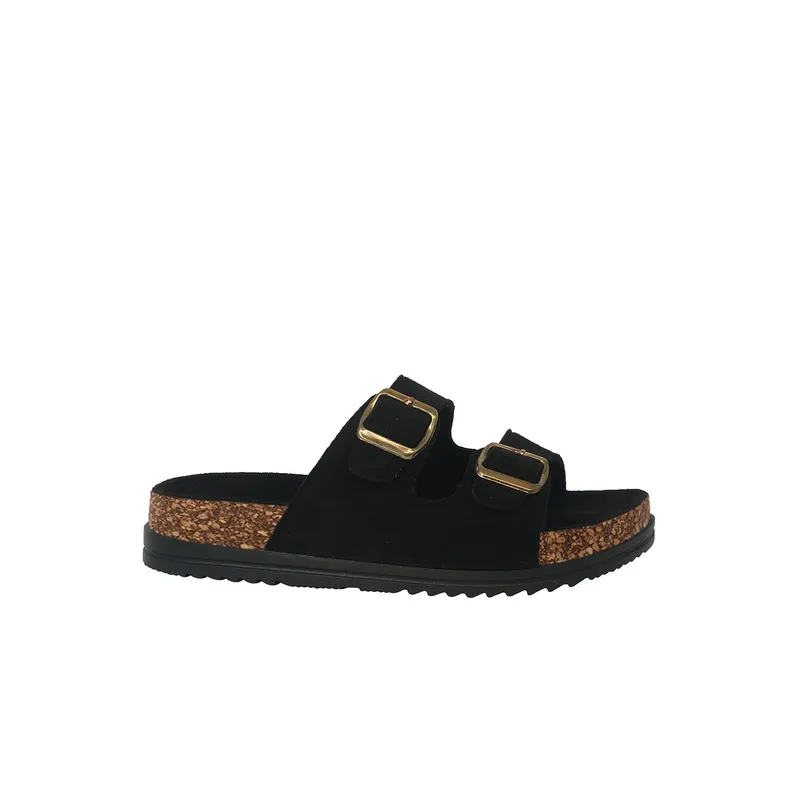 ALQUIMIA - Sandalia Mujer Negro Janga Alquimia