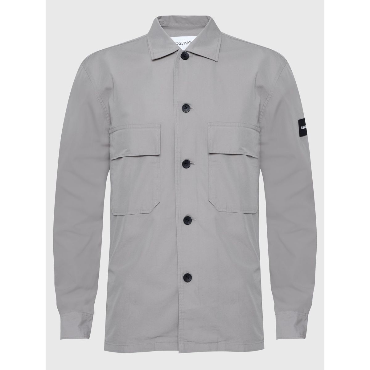 CALVIN KLEIN - Camisa  Overshirt Gris Calvin Klein