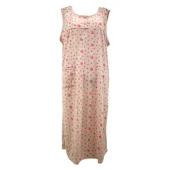 MEDIA LUNA - Pijama Camisola Mujer Sin Mangas Diseño Rositas