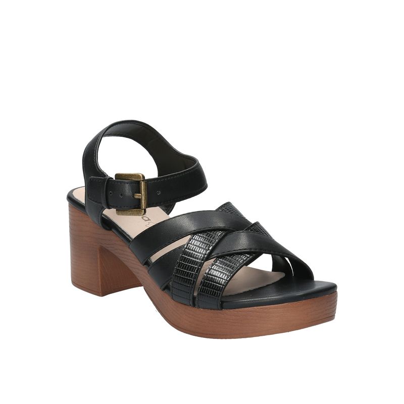 AZALEIA - Sandalia Clara 1 Negro Mujer AZALEIA.