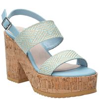 Sandalia Hatria Celeste Mujer