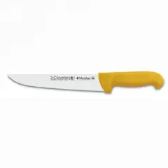 3 CLAVELES - Cuchillo Carnicero 26 cm Amarillo