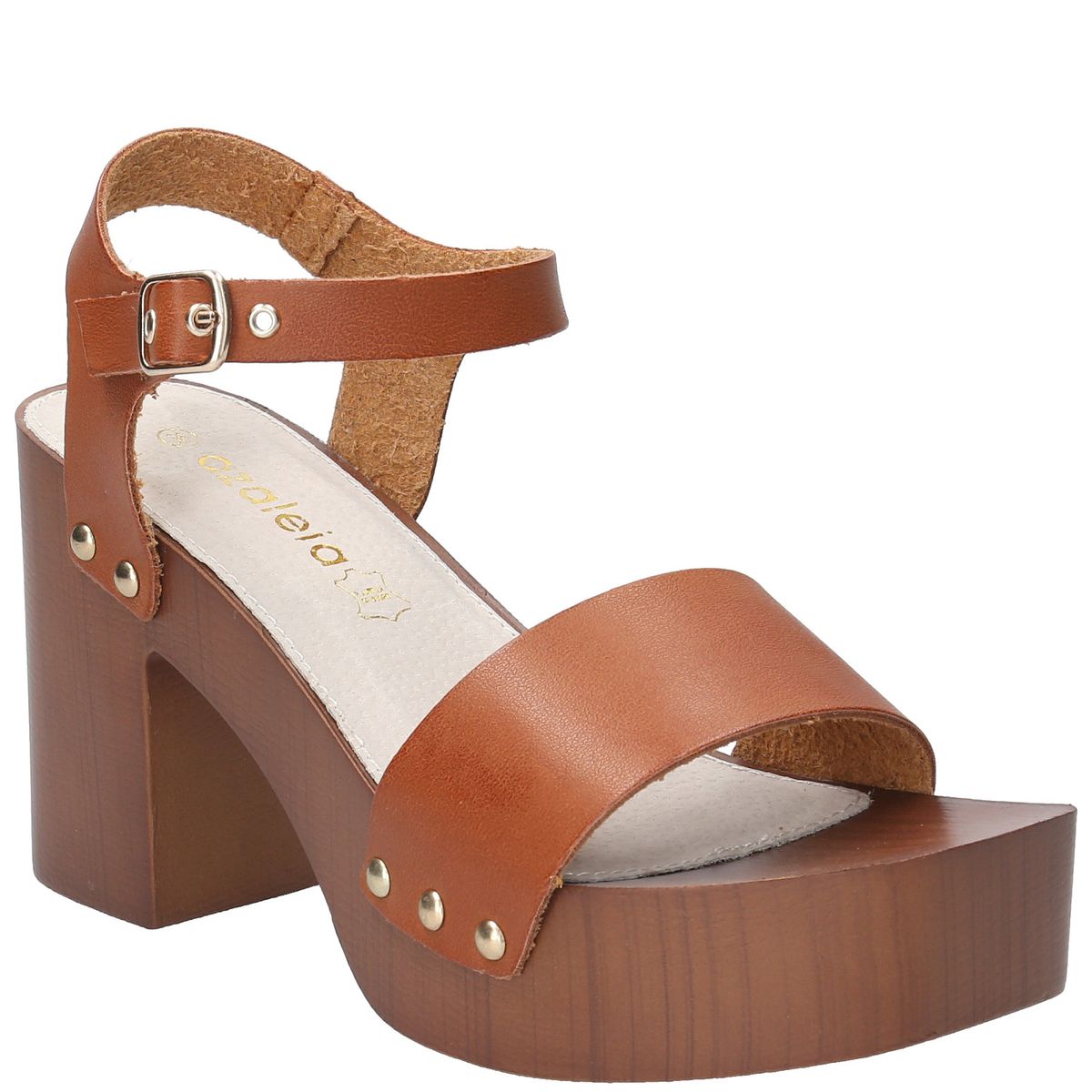 AZALEIA - Sandalia Calisa Cognac Mujer AZALEIA