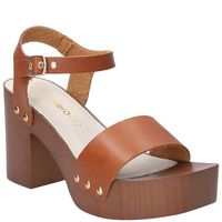 Sandalia Calisa Cognac Mujer