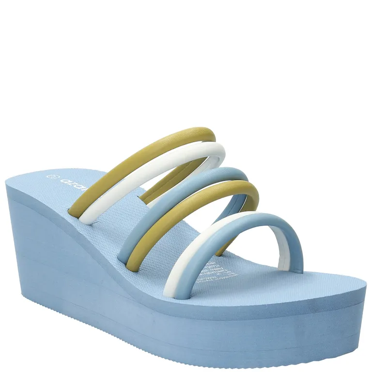 Sandalia Petra Azul Mujer