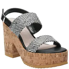 AZALEIA - Sandalia Hatria Negro Mujer
