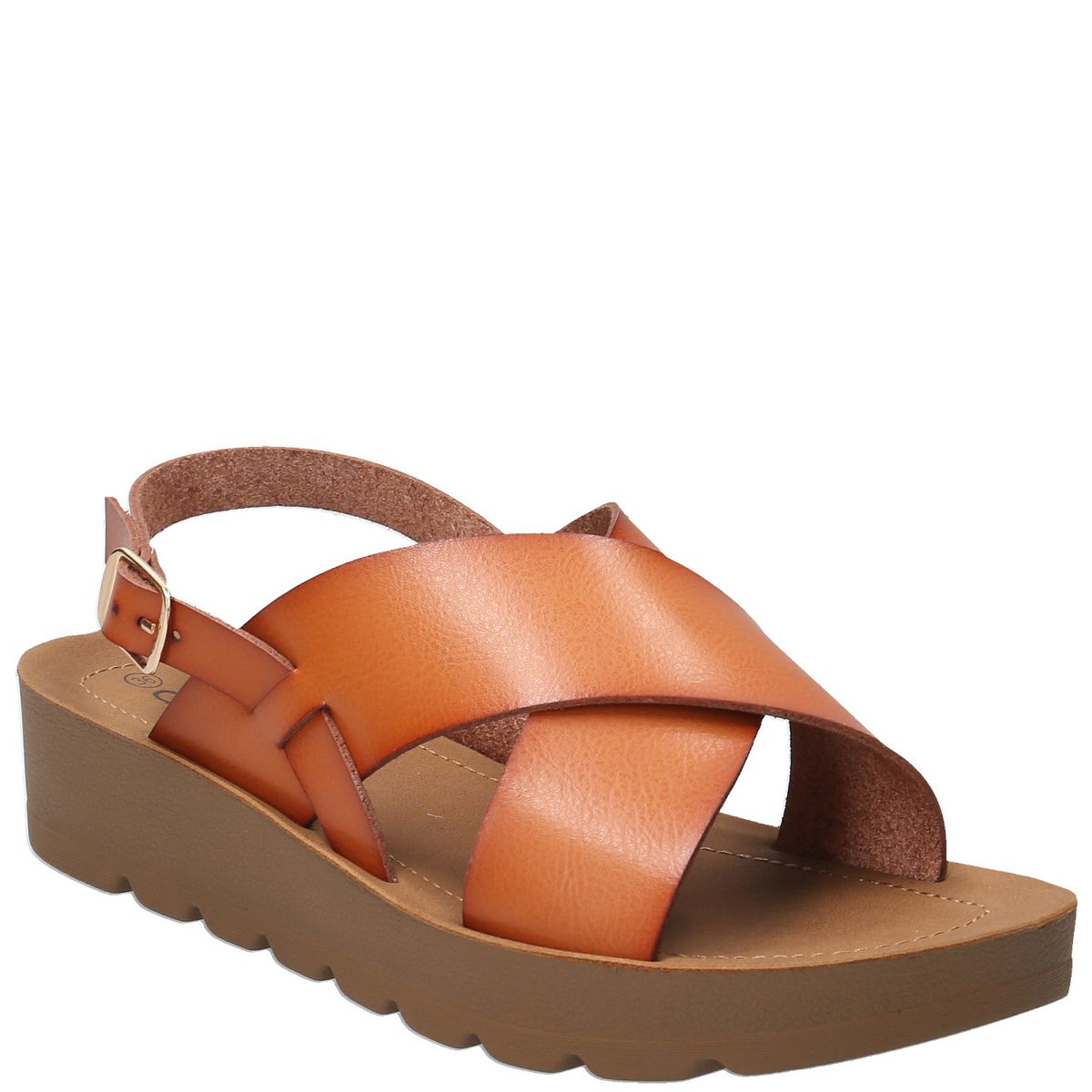 AZALEIA - Sandalia Dessa Cognac Mujer AZALEIA.