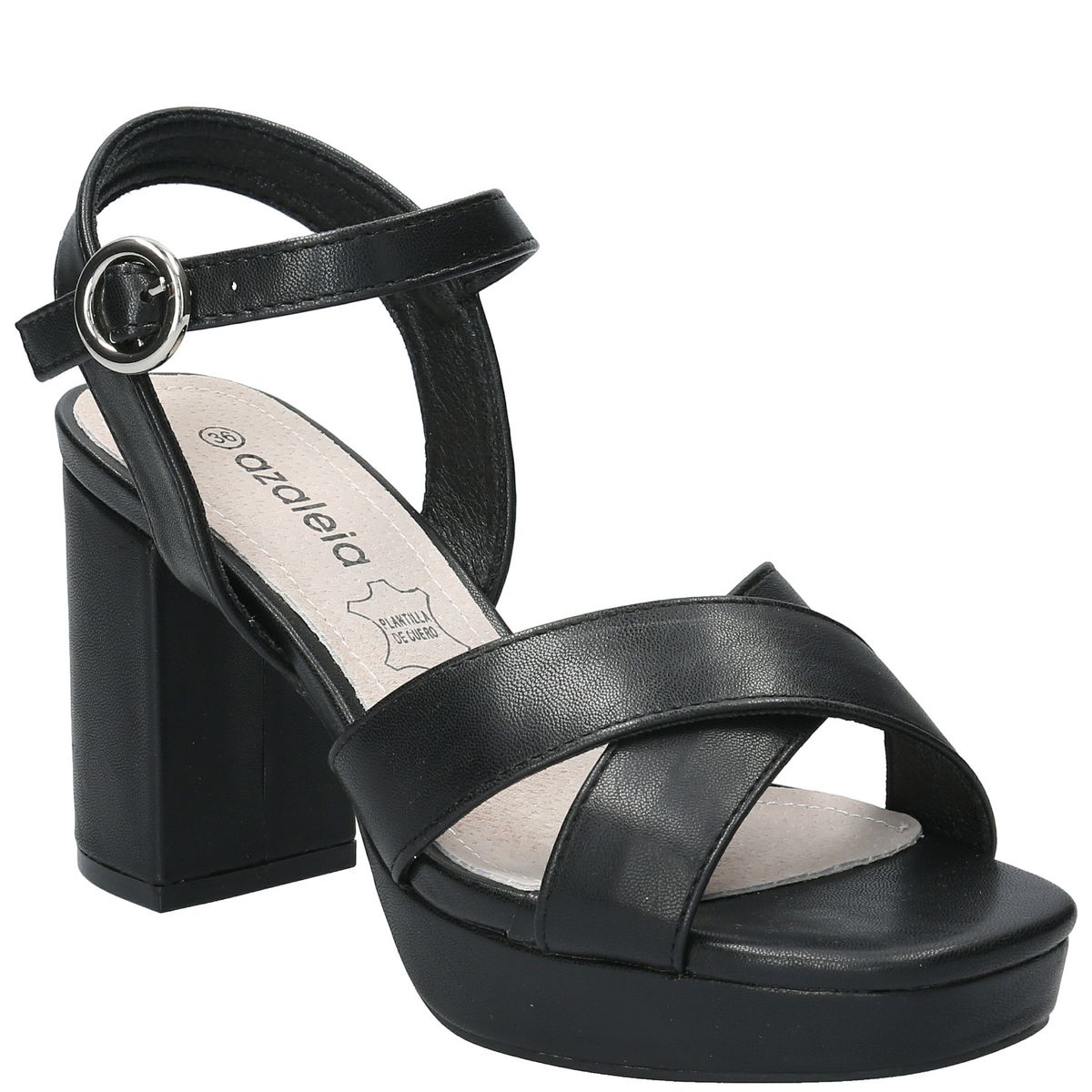 AZALEIA - Sandalia Modesty Negro Mujer AZALEIA