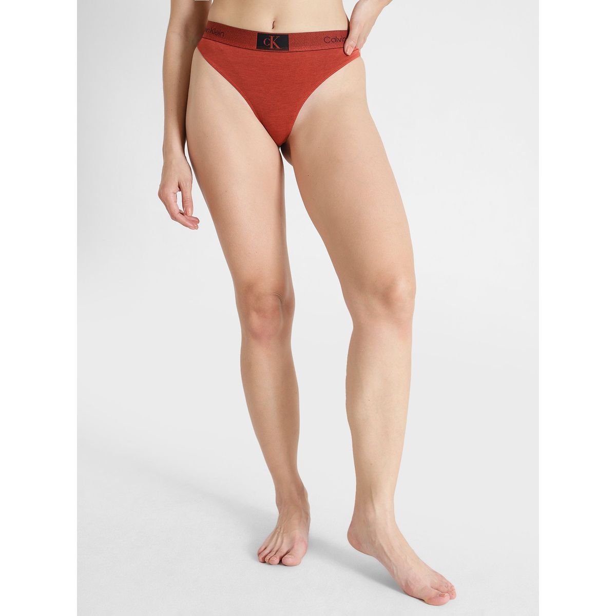 CALVIN KLEIN - Tanga Modern con logo Naranja Calvin Klein