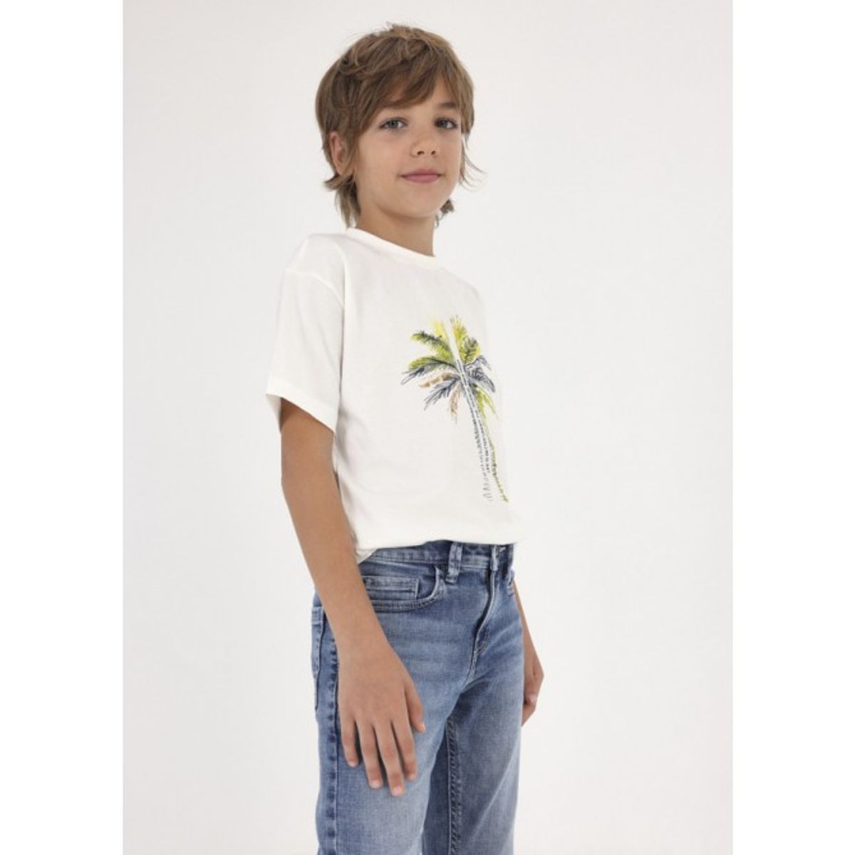 MAYORAL - Polera  de manga corta en algodón para niño