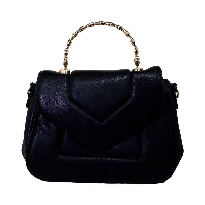 MAILEA - Cartera ecocuero acolchada para mujer negro
