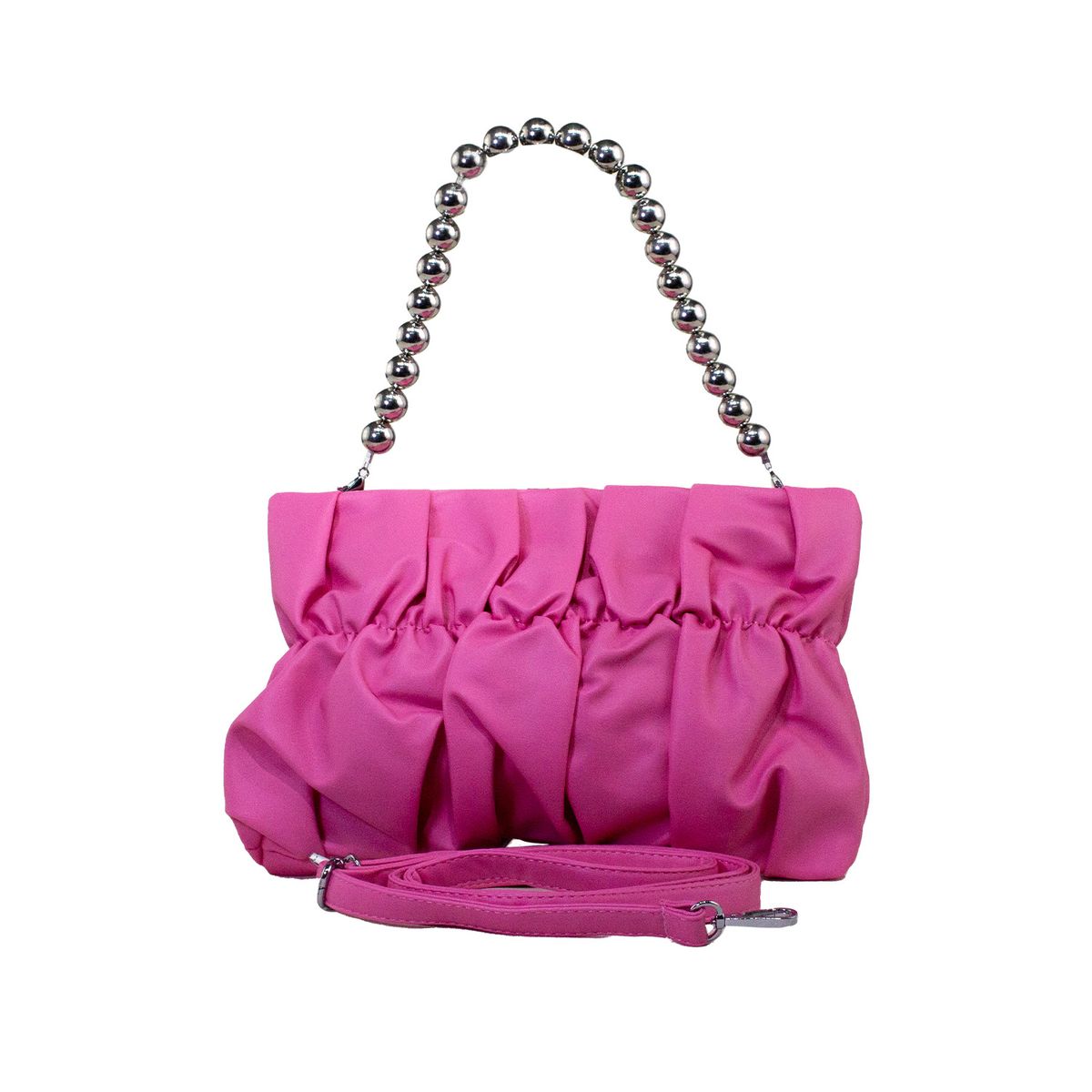 MAILEA - Cartera ecocuero acolchada para mujer rosado