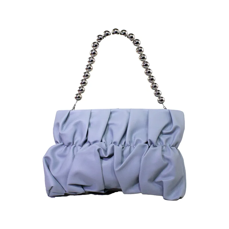 MAILEA - Cartera ecocuero acolchada para mujer gris