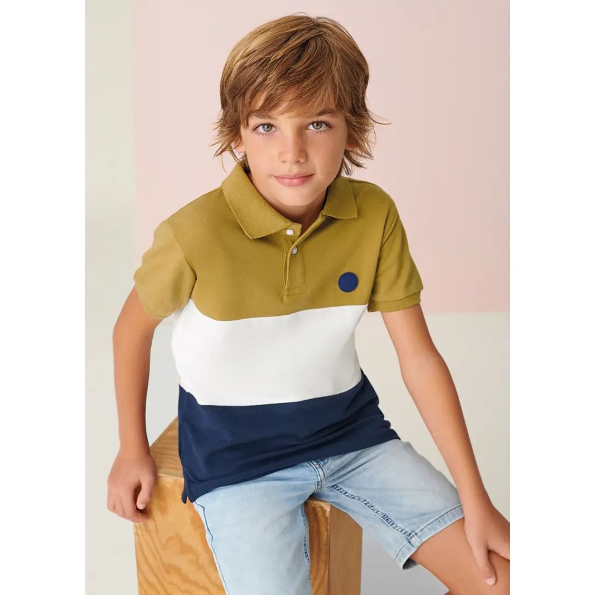 MAYORAL - Polera de manga corta en algodón para niño