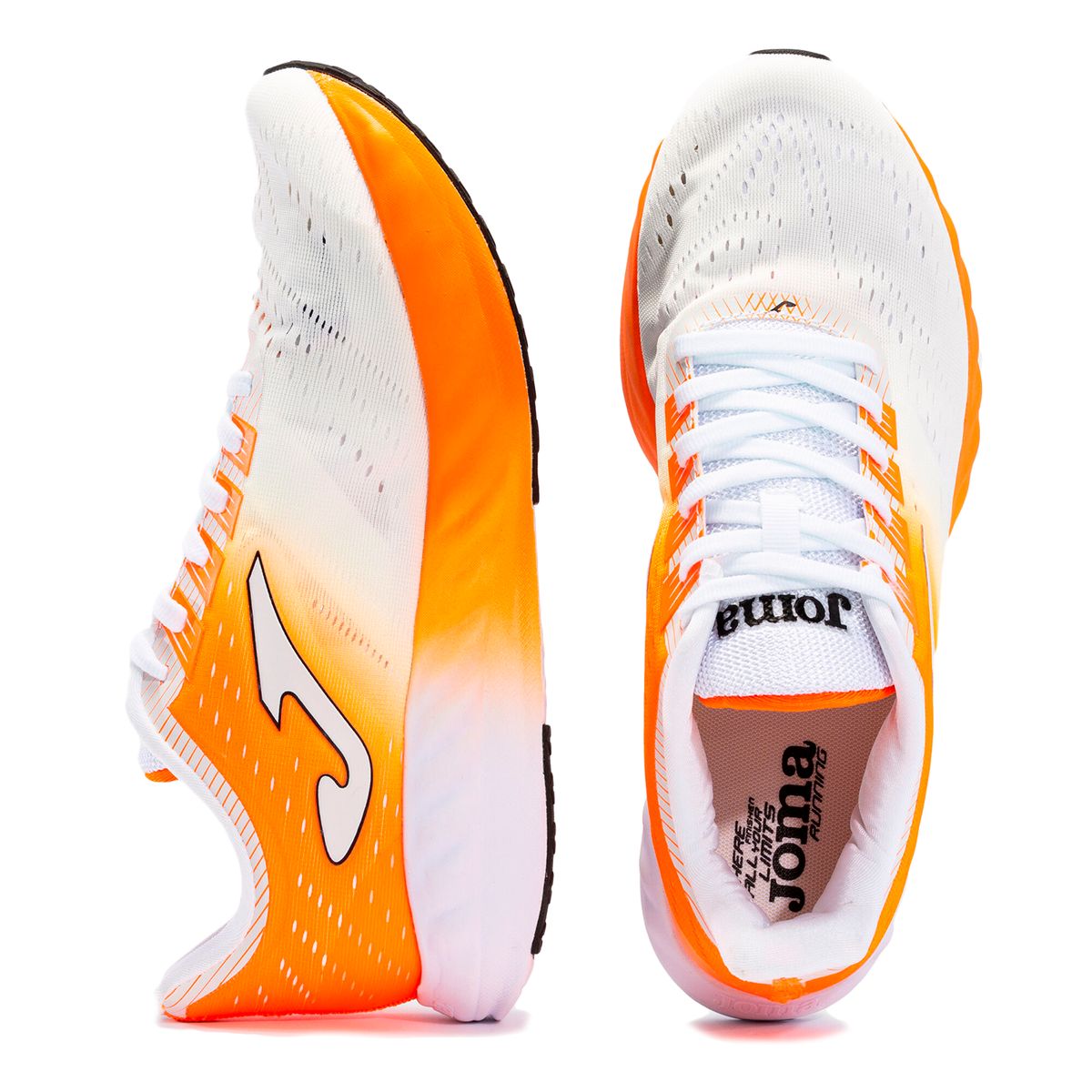 JOMA - Zapatillas para Running Blanco Naranja