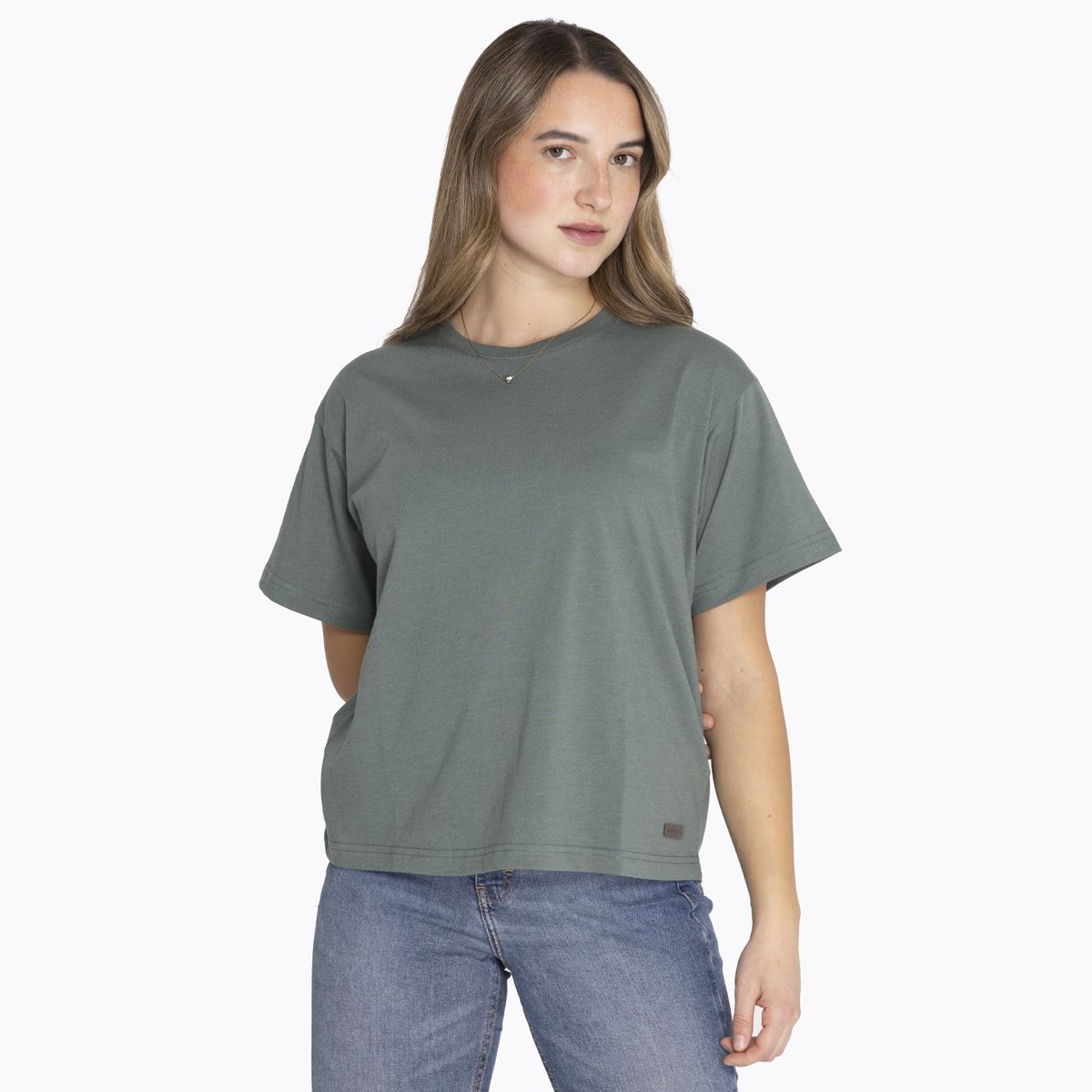 MERRELL - Polera M/C T-Shirt Short Sleeve Verde Mujer MERRELL