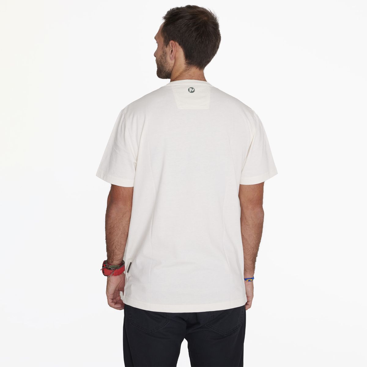 MERRELL - Polera M/C T-Shirt Short Sleeve Blanco Hombre MERRELL
