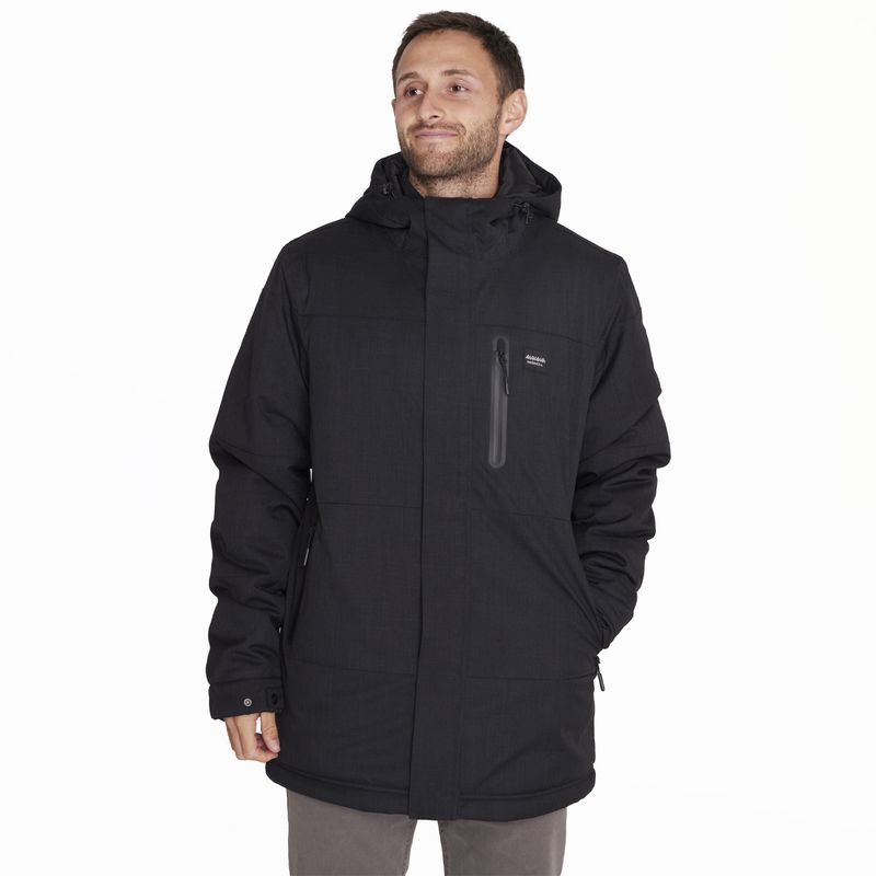 MERRELL - Parka Impermeable Parka Full Zip Negro Hombre MERRELL