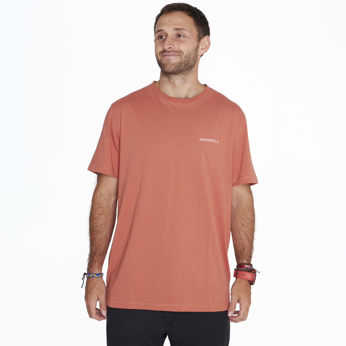 MERRELL - Polera M/C T-Shirt Short Sleeve Naranjo Hombre MERRELL