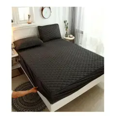 GENERICO - Cubrecolchon Impermeable 1.5 Plaza Negro