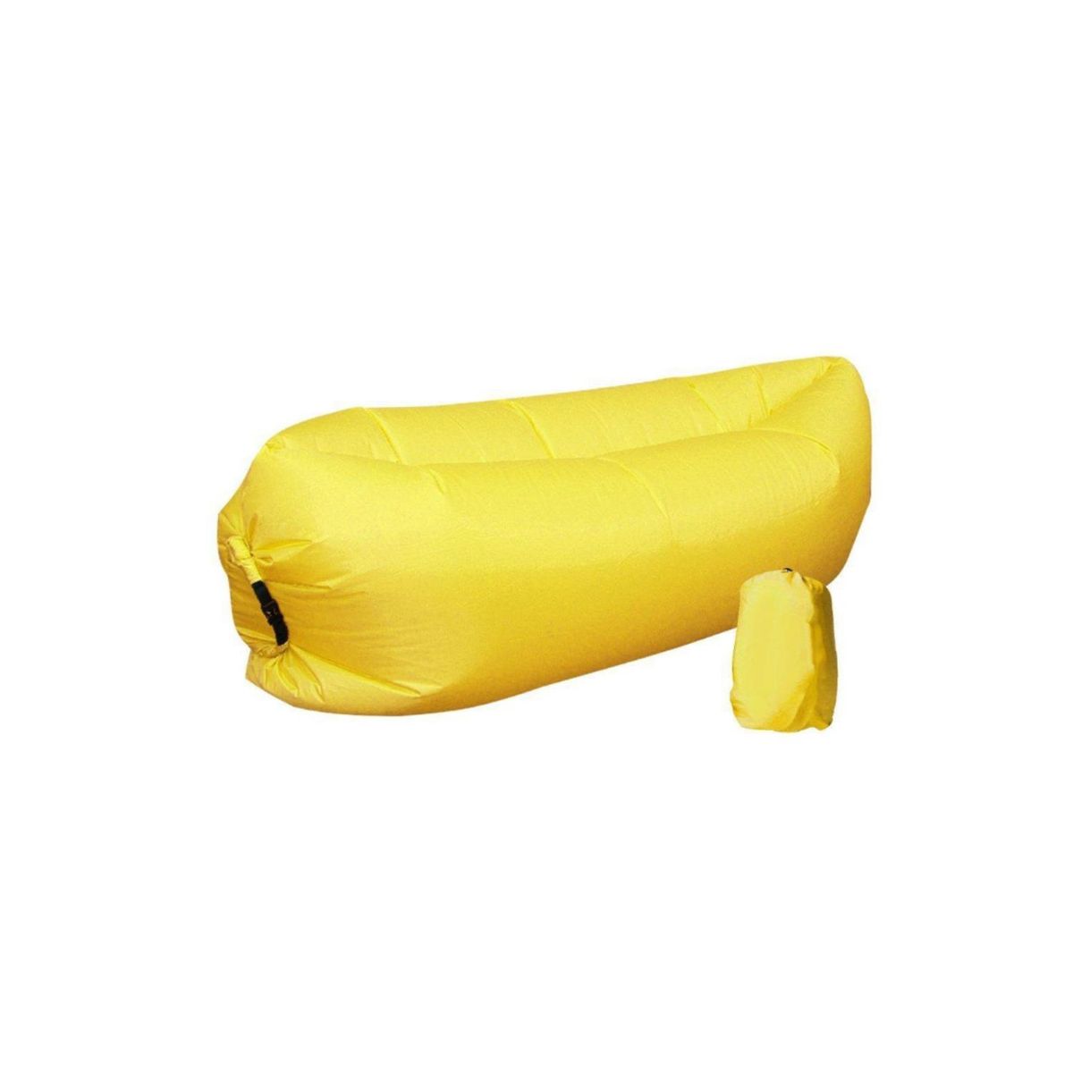 PUNTO STORE - Sofá Tumbona Sillón Inflable 200cmx90cm Color Amarillo - SC