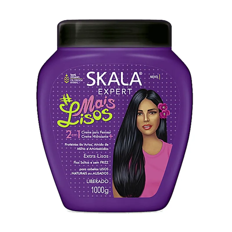 SKALA - Mascara Skala Mais Lisos 1000ml  Cabello liso Vitamina E Repara