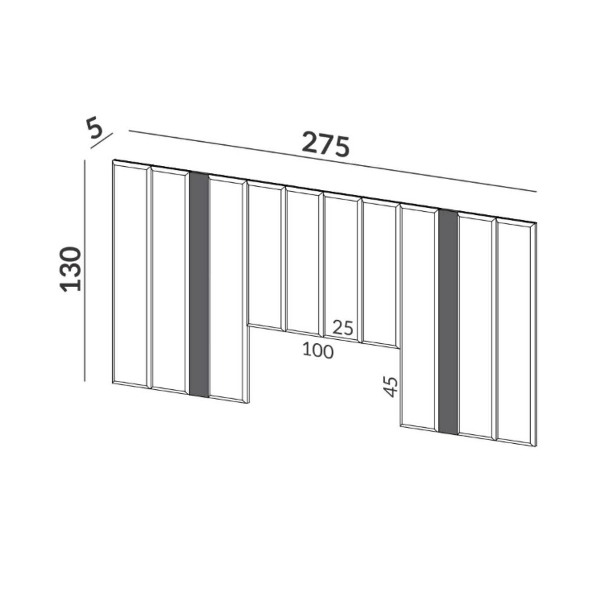 ROCA - Respaldo Alcántara Super King Roca