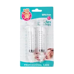 GENERICO - Jeringa nasal aspirador Lavado Nasal 2 unidades