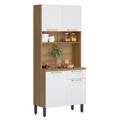 ROCA - Estante De Cocina Avela 4P + 1C Miel-Blanco