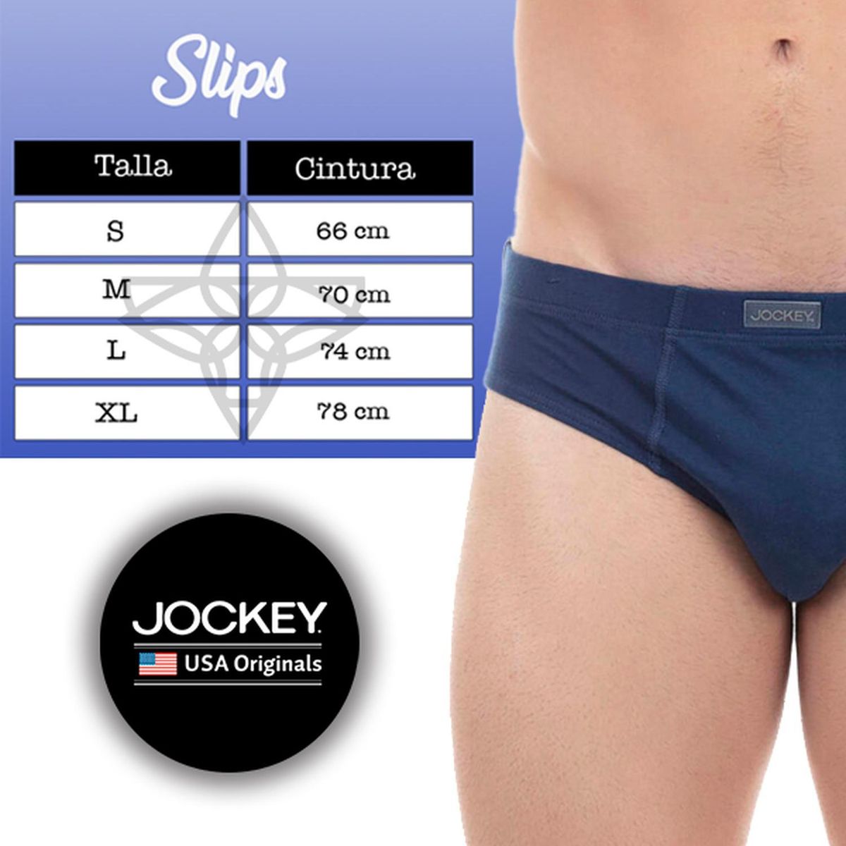 LADY GENNY - Slip Hombre Algodón Jockey
