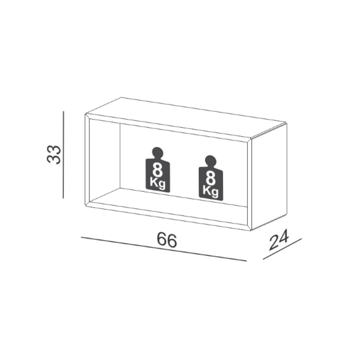 ROCA - Repisa Pernambuco 66 cm Roca