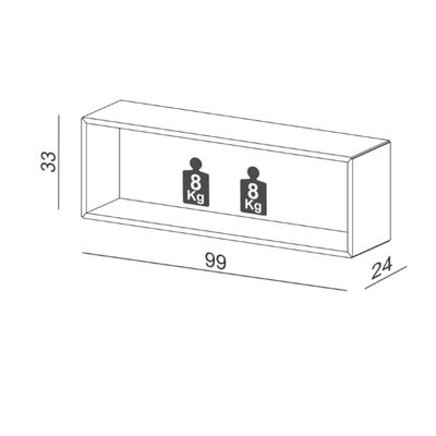 Imagen 2 del producto Repisa Pernambuco 99 cm