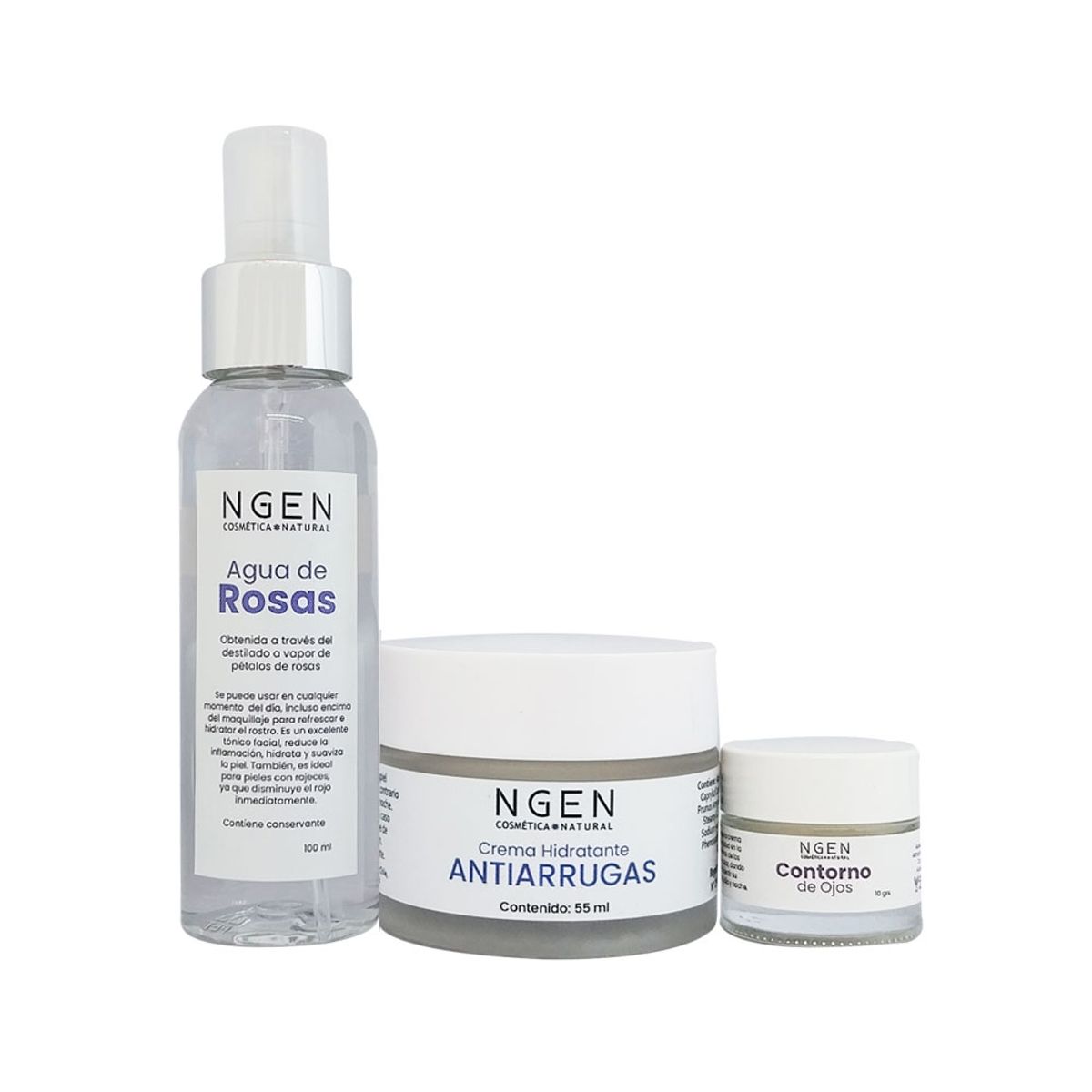 COSMETICA NATURAL NGEN - Set Facial Pro-Envejecimiento Pequeño Básico