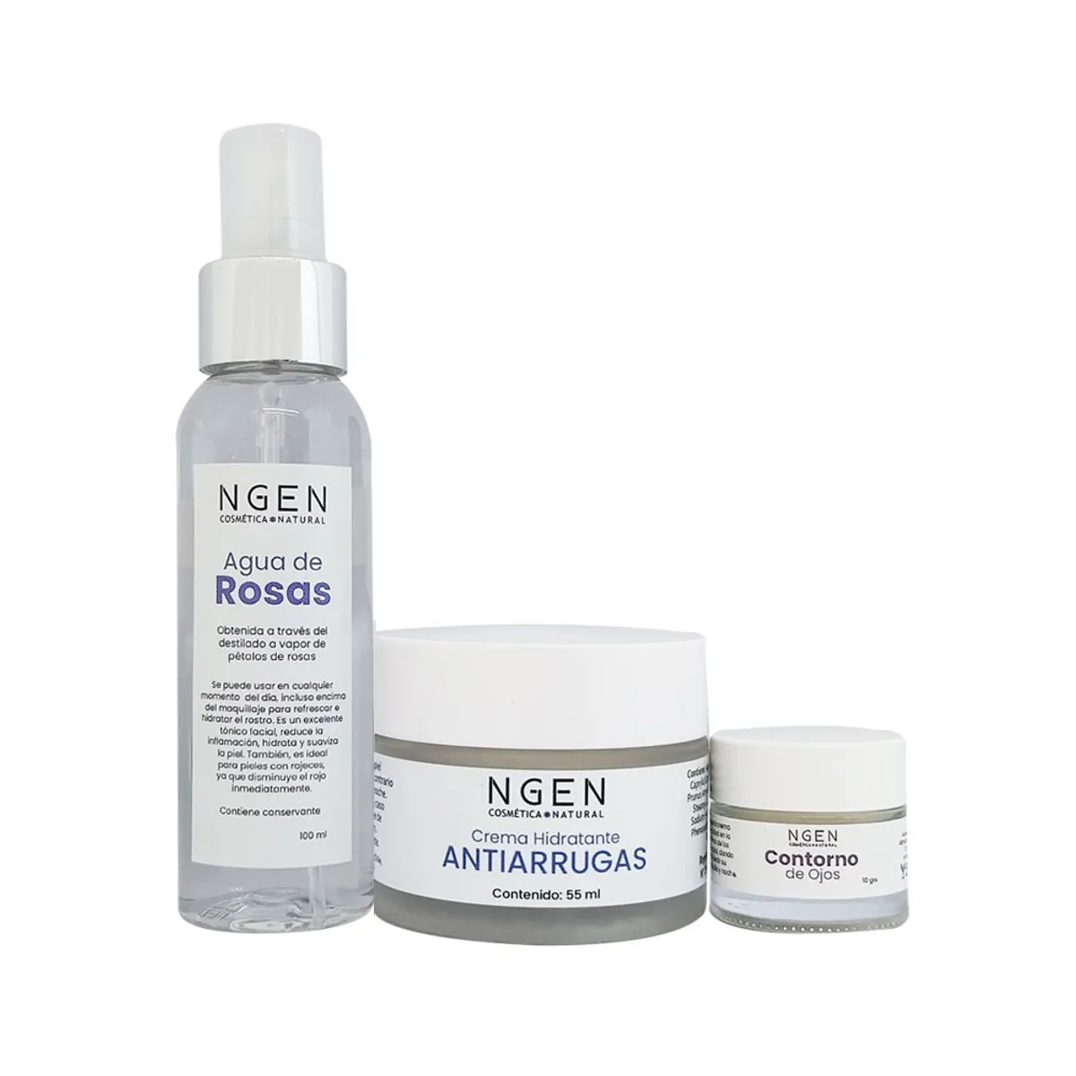 COSMETICA NATURAL NGEN - Set Facial Pro-Envejecimiento Pequeño Básico