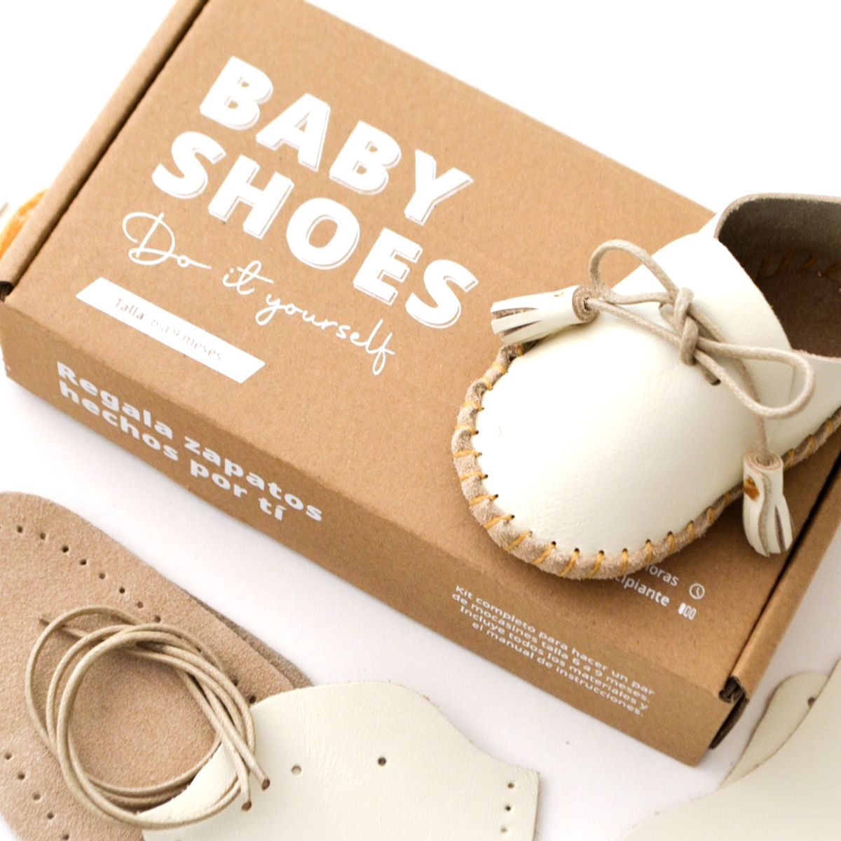 PETITS PIEDS - Zapato para Bebé de 6-9 meses Kit de Fabriacción DIY