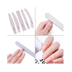 GENERICO - Pack 3 Limas 100/180 Uñas Manicure Pedicure