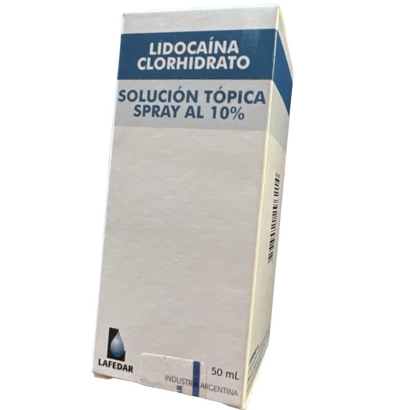 GENERICO - LIDOCAINA SPRAY 10%   50  ML con dosificador, de LABORATORIOS LAFEDAR.