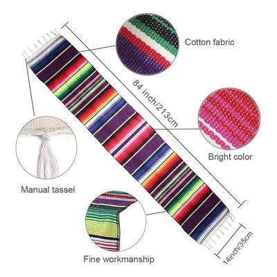 Imagen 2 del producto Camino De Mesa Sarape Mexicano 35 Cms X 2.13 Mt Economicos