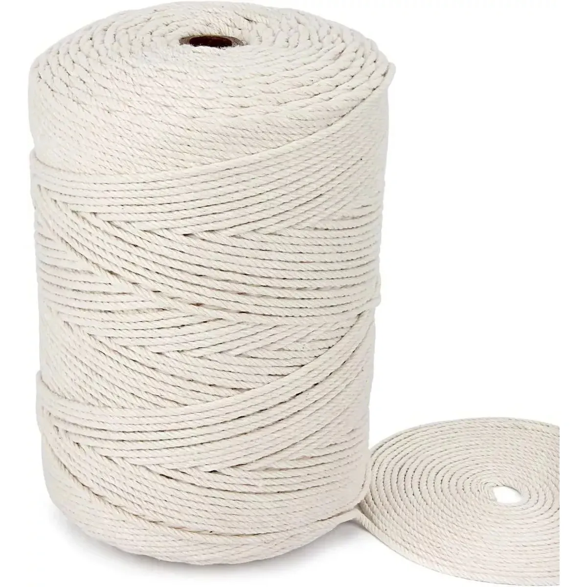 KUANGYE - Hilo De Algodón Cuerda Macramé Tejer Cordón 3mmx300mts