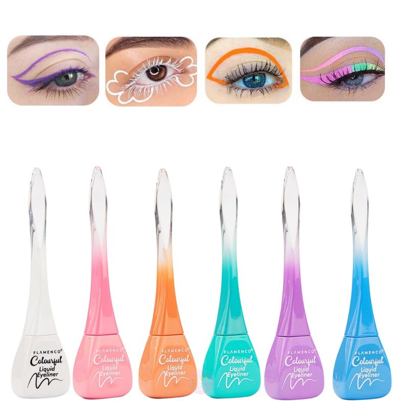 FLAMENCO - Delineador liquido De Ojos Maquillaje Pack
