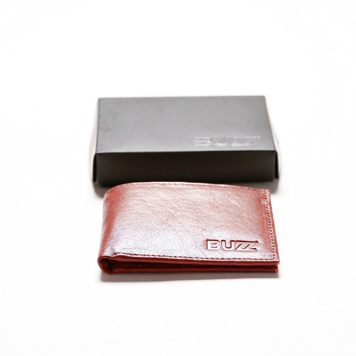 BUZZ - Billetera de Cuero Marron Suela Hombre