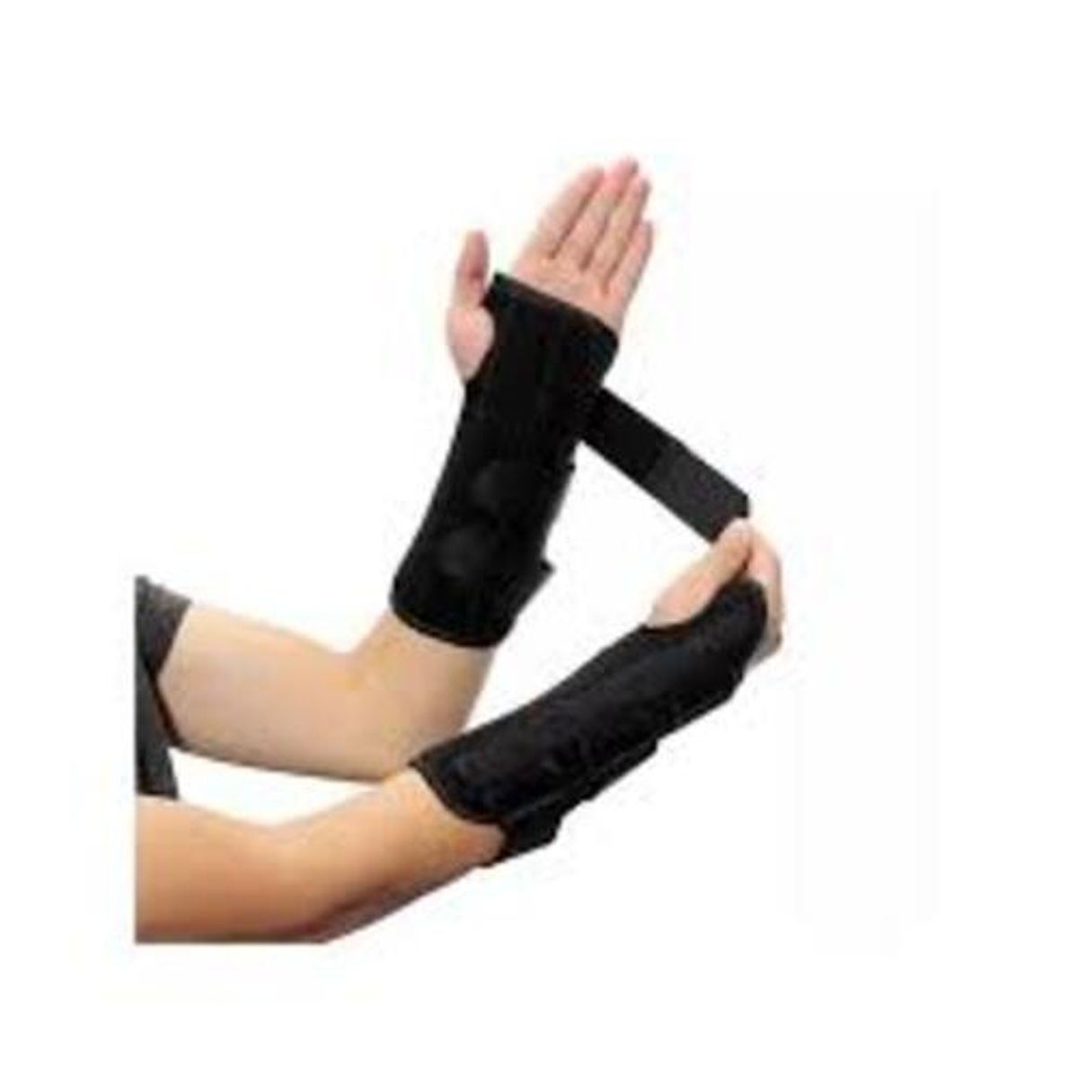 GENERICO - Pack 2 Muñequeras Inmovilizadora con Férula Palmar Izquierda Derecha