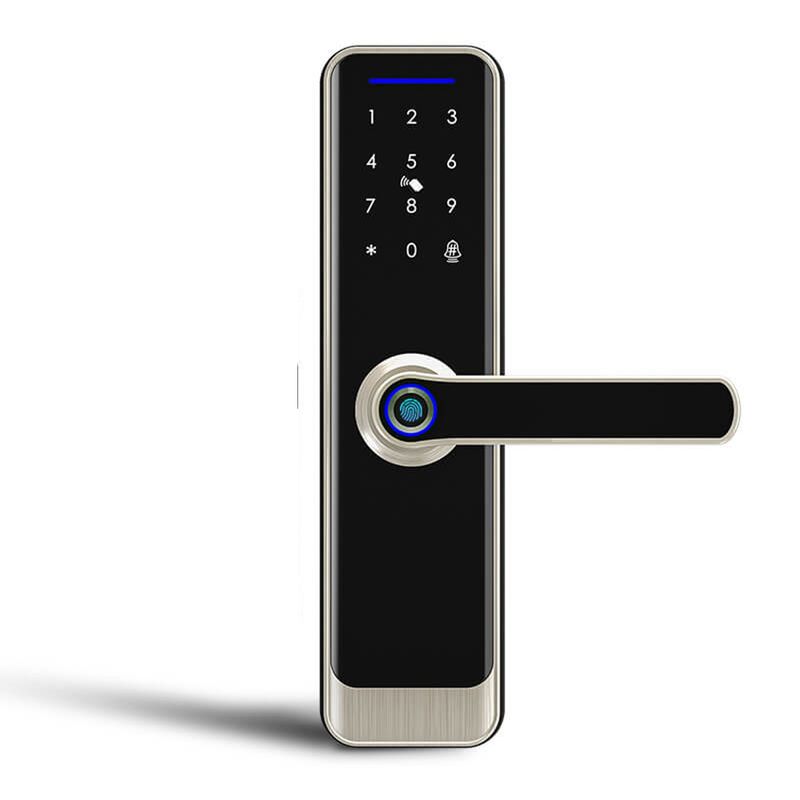 LYON COMERCIAL - Cerradura Digital Inteligente TUYA Huella y Wifi - 5 en 1
