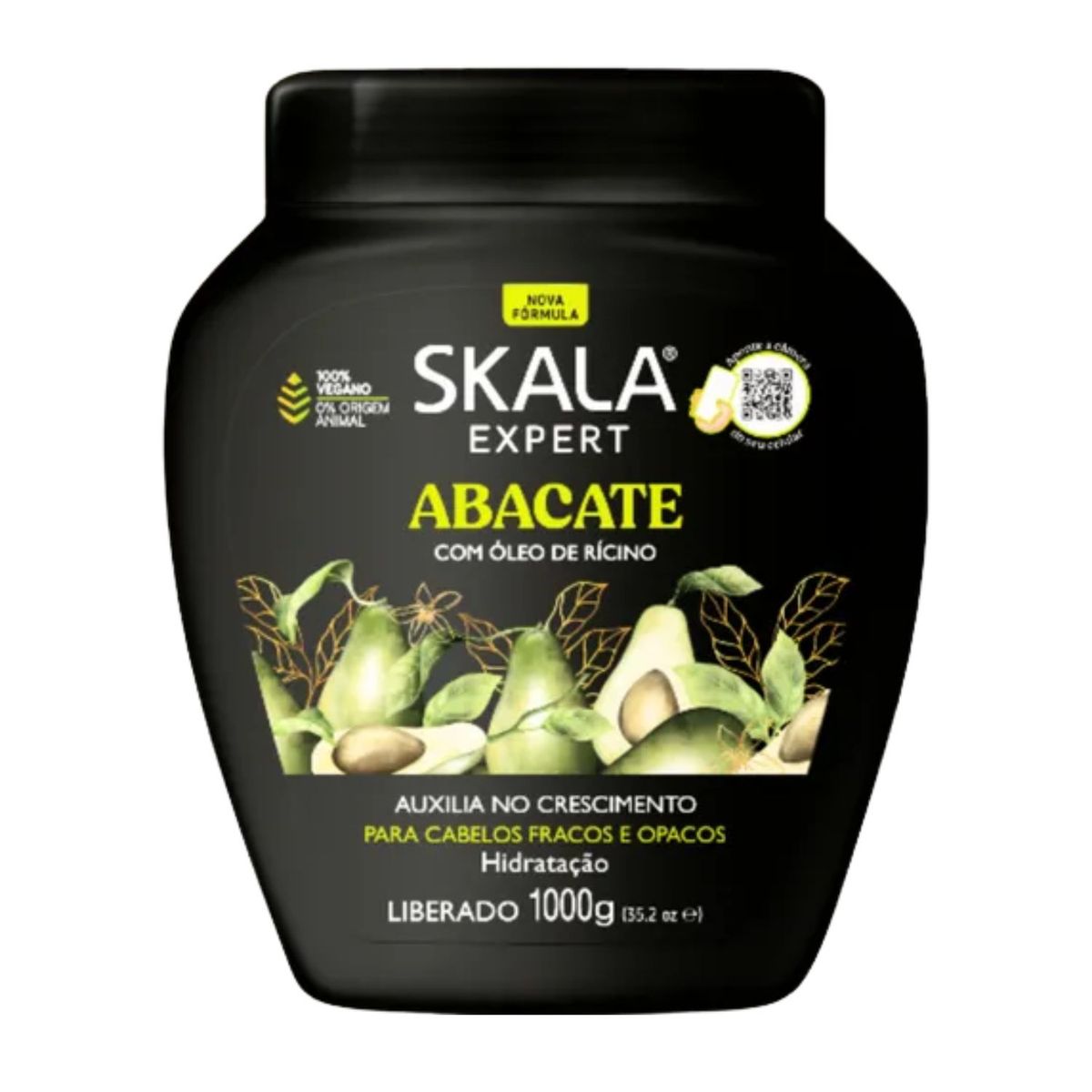SKALA - MascaraSkala Abacate 1000ml  Nutre Hidrata Fortalece