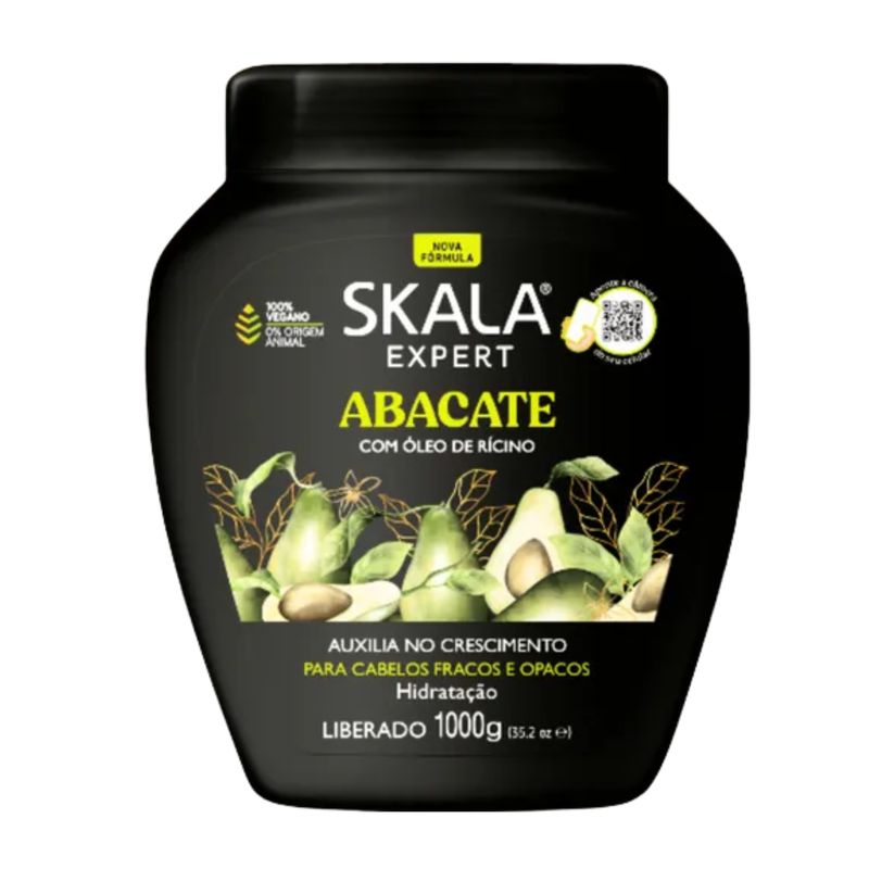 SKALA - Mascara Capilar Skala  Abacate  1000ml  Nutre Hidrata Fortalece