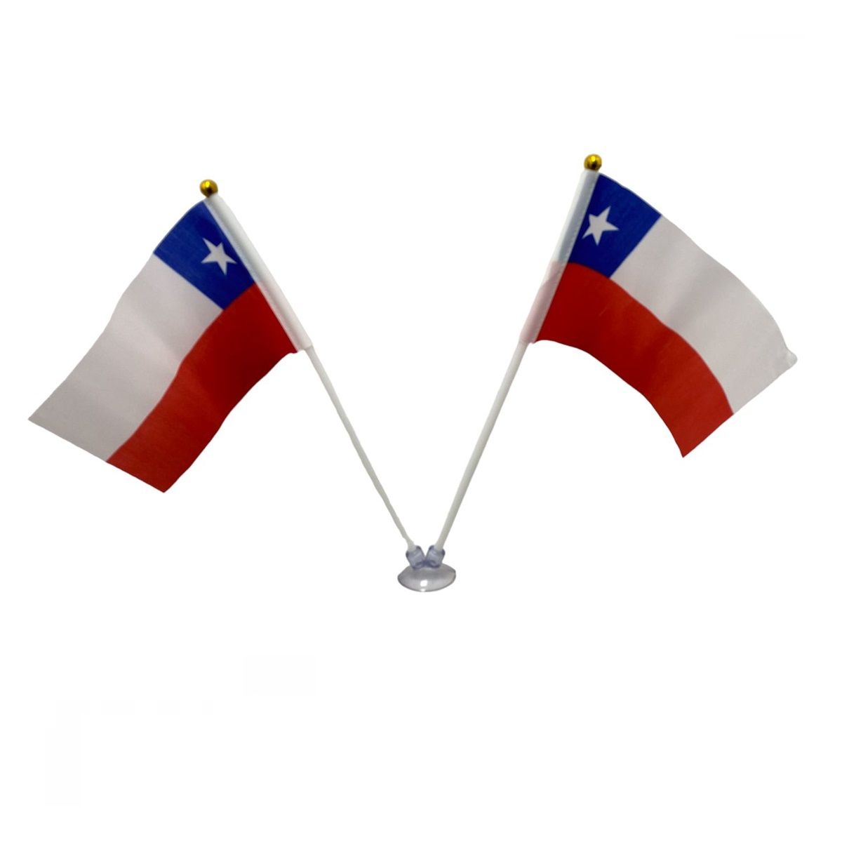 GENERICO - Pack X6 Banderas De Chile Decorativa Bandera Chile 10x15 Fiestas