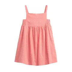 GAP - Vestido Swiss Dot Fucsia