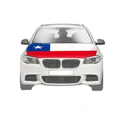 GENERICO - Bandera Chilena Cubre Capot Autos Fiestas Patrias Chile Forro