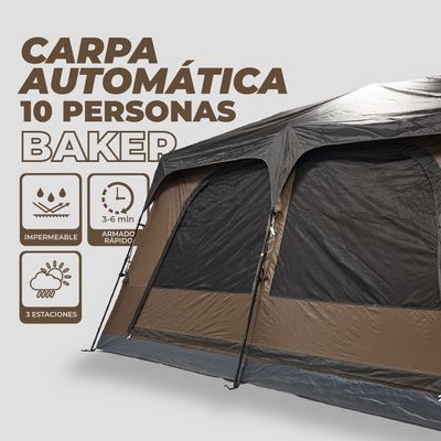 Imagen 2 del producto Carpa Camping Automática Instant 10 Personas Impermeable
